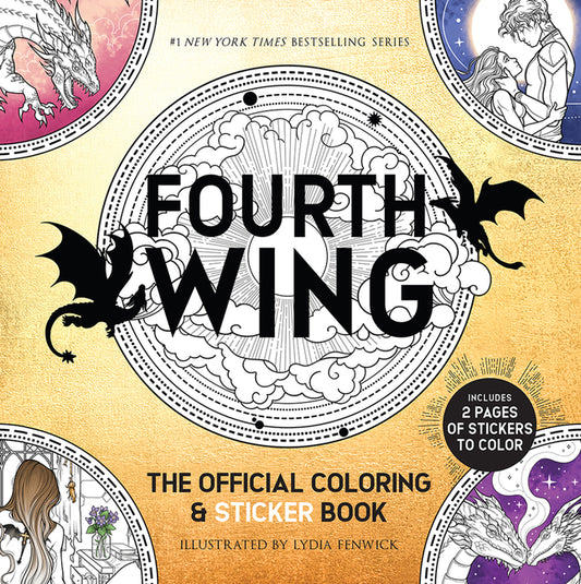 Fourth Wing: The Official Coloring & Sticker Book (Includes 2 Pages of Stickers to Color) - Ingram