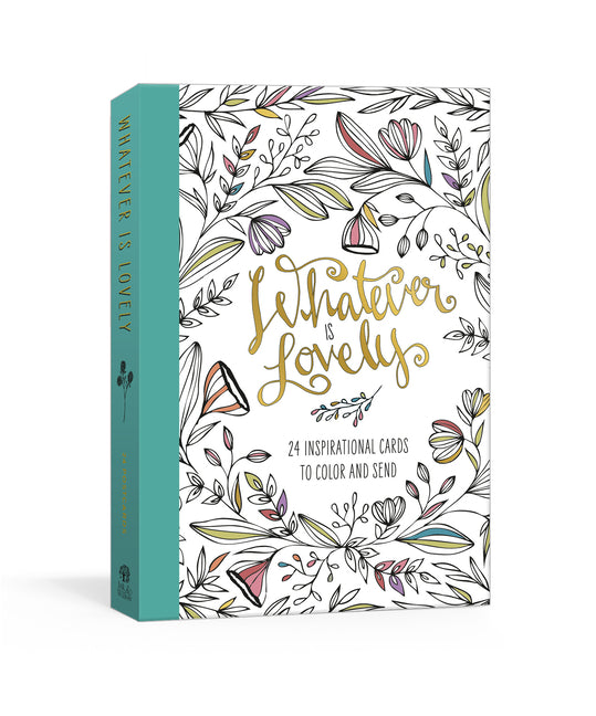 Whatever Is Lovely Postcard Book: Twenty-Four Inspirational Cards to Color and Send: Postcards - Ingram