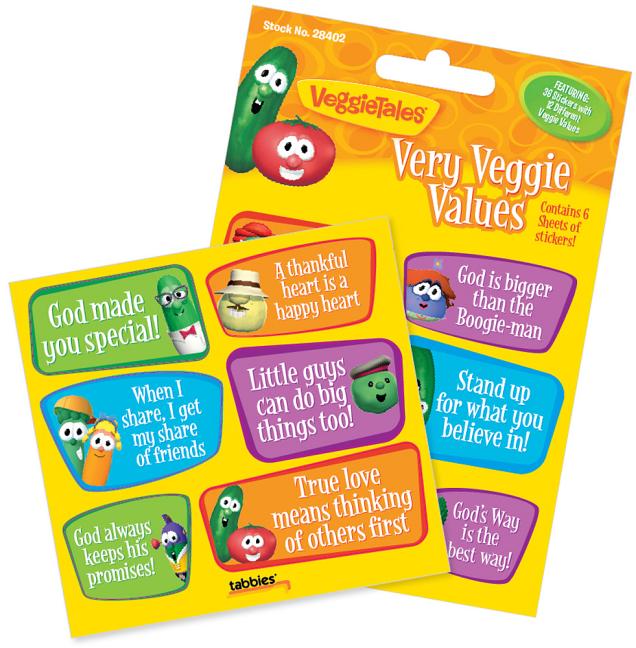 Vegt Very Veggie Values-Stck: Veggietales(r) Very Veggie Value Stickers - Ingram