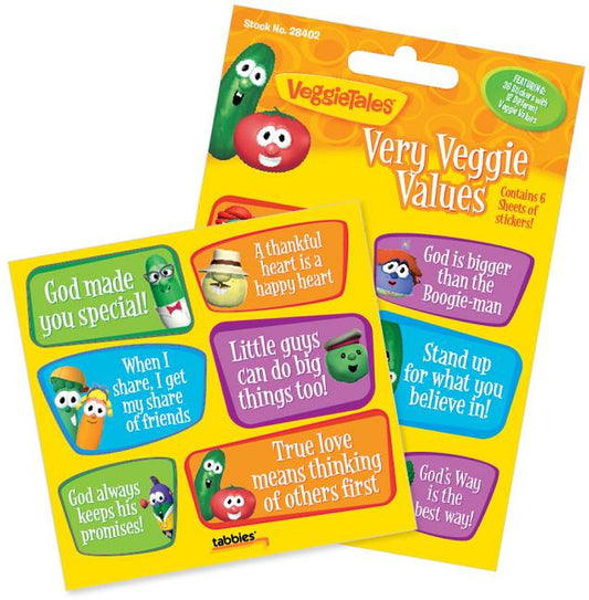 Vegt Very Veggie Values-Stck: Veggietales(r) Very Veggie Value Stickers - Ingram