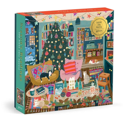 Season's Readings 500 Piece Foil Puzzle by Galison