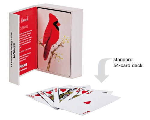 Teneues - Playing Cards: Red Cardinal, Blue Core Card Stock, Linen Imprint Surface, 52 Full Color Cards: Standard 52 Playing Cards on Blue Core Card S by Teneues