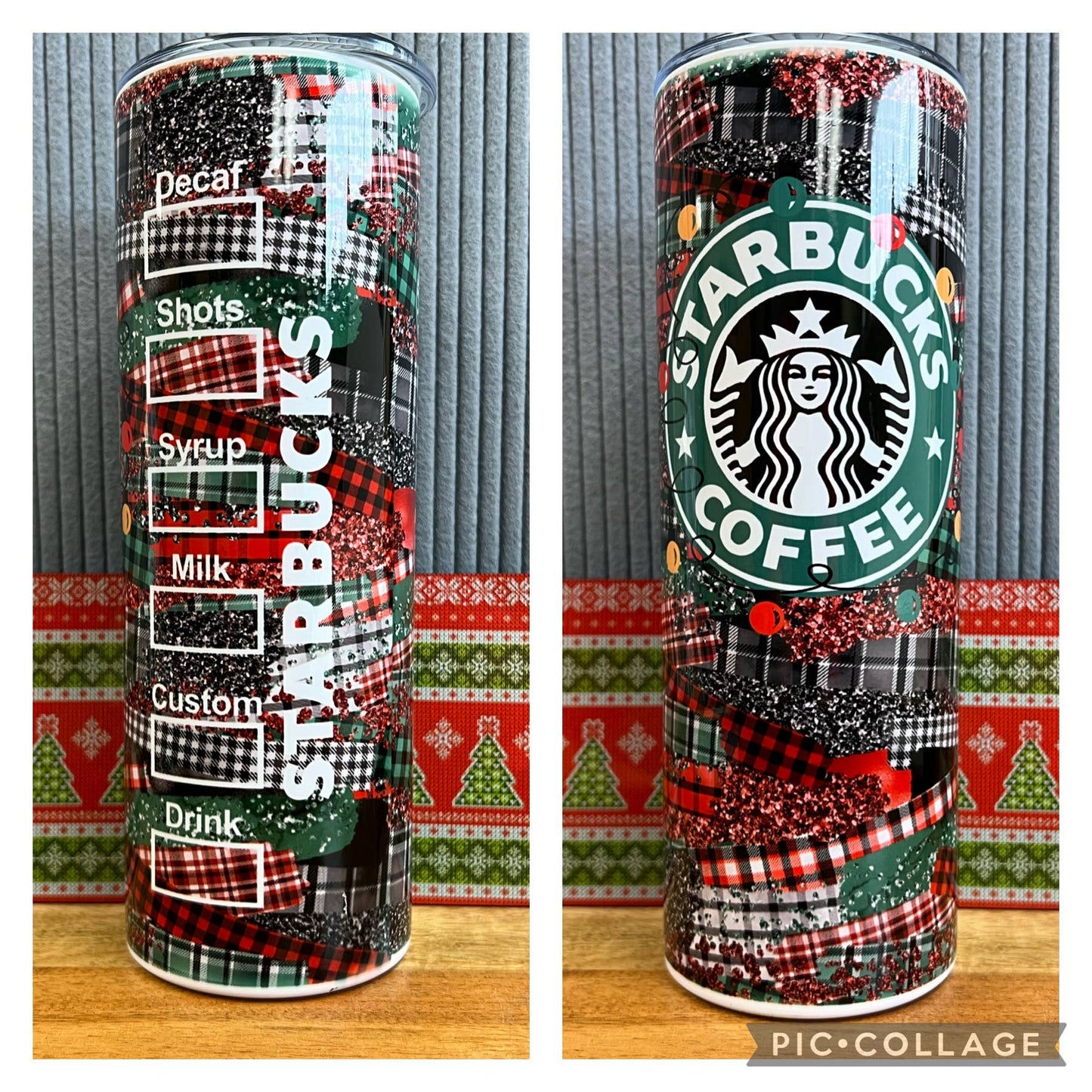 Creations by Trudy - Starbucks Christmas tumbler- 20oz tumbler