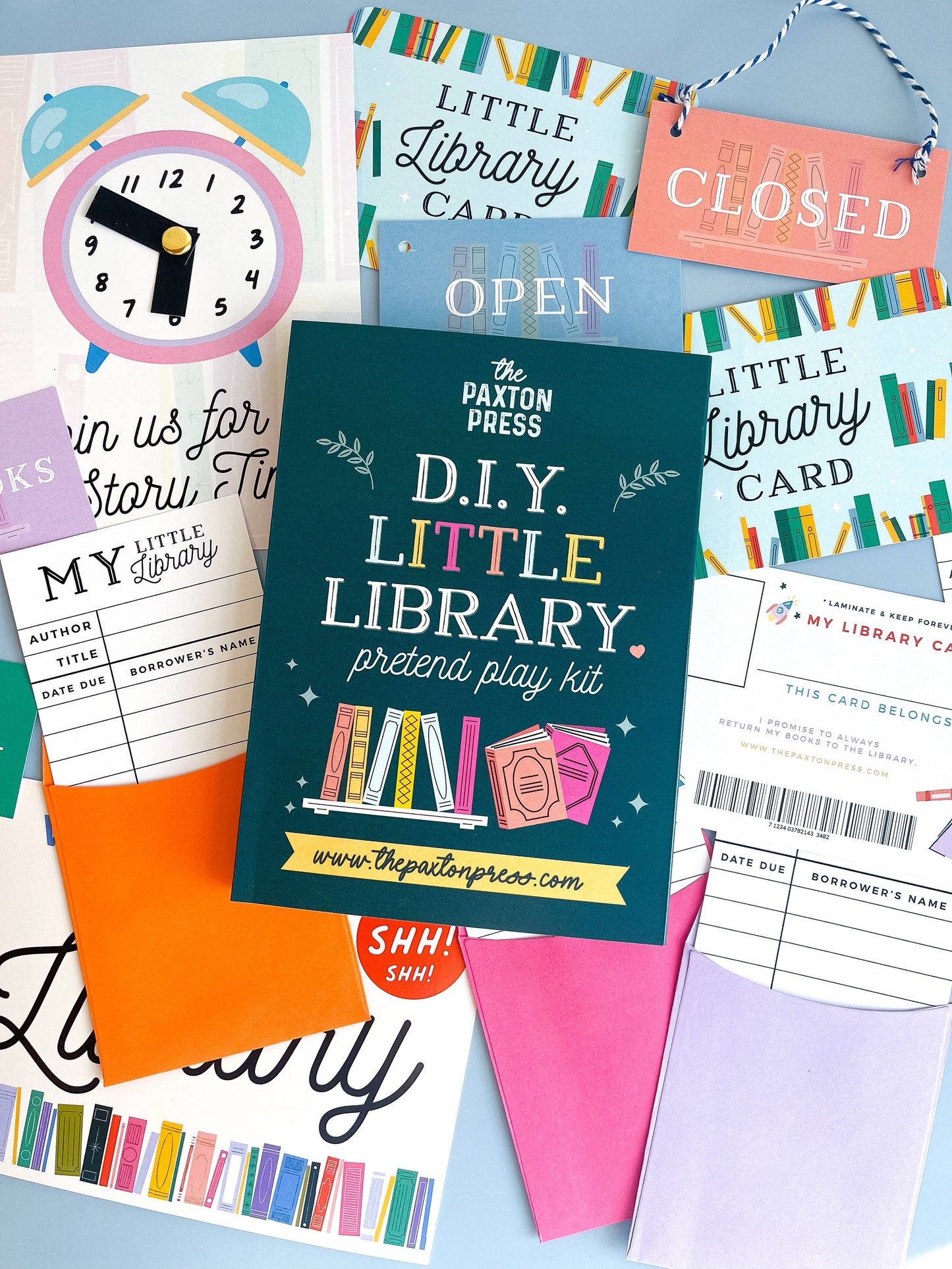 The Paxton Press - D.I.Y. Little Library Pretend Play Kit
