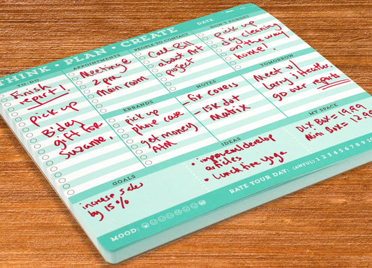 Peter Pauper Press - Think · Plan · Create Notepad - Mousepad (60 sheets)