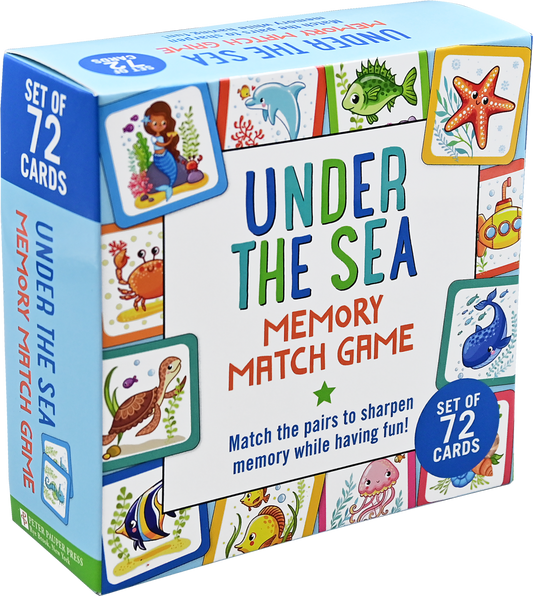 Peter Pauper Press - Under the Sea Memory Match Game (Set of 72 cards)