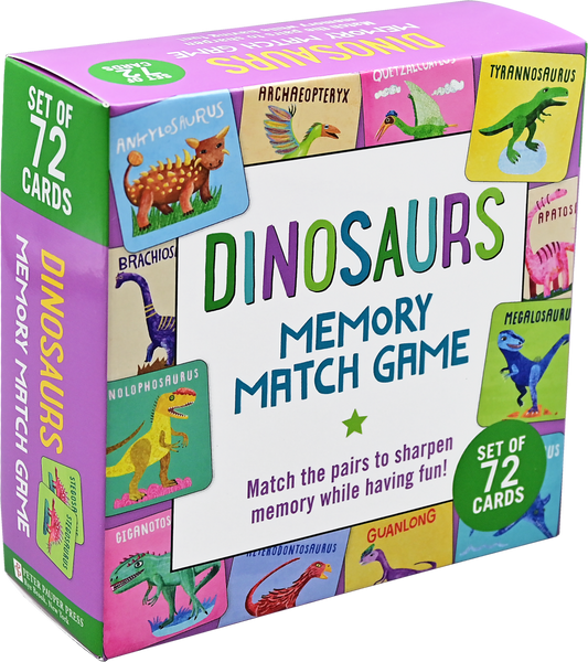 Peter Pauper Press - Dinosaurs Memory Match Game (Set of 72 cards)